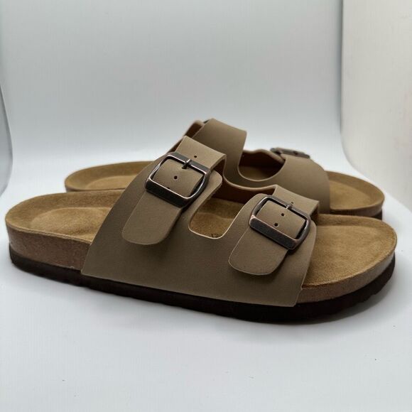 CUSHIONAIRE Women's Cork Footbed Sandal With +Comfort 10 TAUPE - Picture 1 of 7